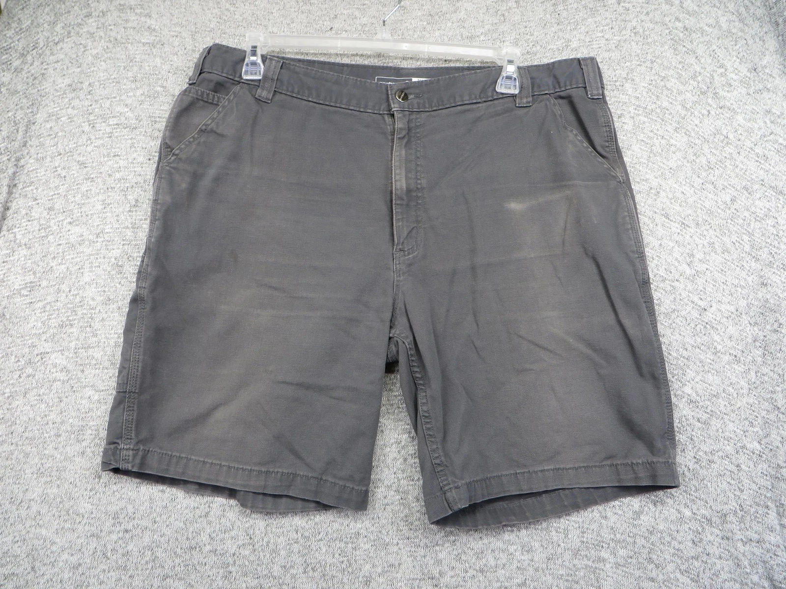 Carhartt Shorts Mens 42 Gray Relaxed Fit Work Cargo Utility Carpenter Pockets