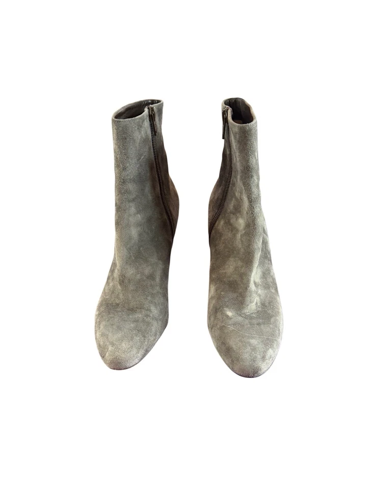 Christian Louboutin Mujer Gris Gamuza Tacón Botas Zapatos Talla 37/US 6 Foto 2 de 4