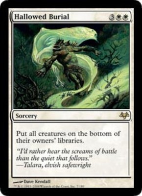 1x Hallowed Burial MTG - Eventide - Heavy Play