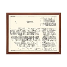 Old Map of Youngstown, OH 1929 - Vintage Youngstown Ohio Art