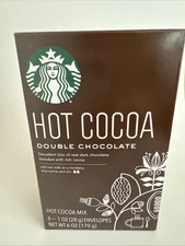 Starbucks Hot Cocoa DOUBLE CHOCOLATE 6 Oz. 6 Envelopes Powder