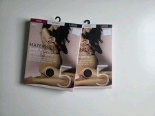 M&S x2 5 Denier Bare Invisible Maternity Tights, Rich Quartz, Large, Xlarge