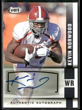 2014 SAGE HIT Autographs Black #A38 Kevin Norwood Auto Rookie Card RC . rookie card picture