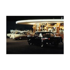 Satin Poster, 300dpi enhanced,  Wicked 55 Chevy at Mels 