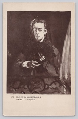 Manet Angelina Musée du Luxembourg Palais du Louvre Paris Art Postcard