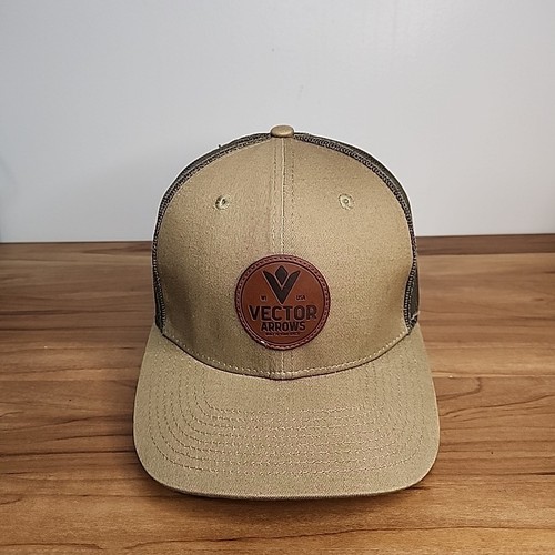 Vector Arrows Mesh Snapback Truckers Hat Archery Bow Leather Patch Cap