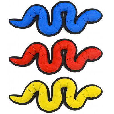 Survivor-Inspired Snake Puzzle by SandsGameCo   10'' x 4'' Interlocking Puzzle