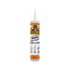 Gorilla 108318 Silicone Sealant, White, 10-oz. - Quantity 12