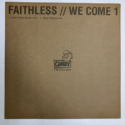 Faithless   We Come 1 Dave Clarke & Eliot J Remixes - Cheeky 12'' Vinyl Promo