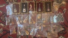 Hard Rock Cafe Guitar Pin Collection 26 Pins US + International Rare & Retired