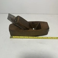 Antique Wood Smoothing Coffin Plane Auburn Tool Co. Thistle Brand