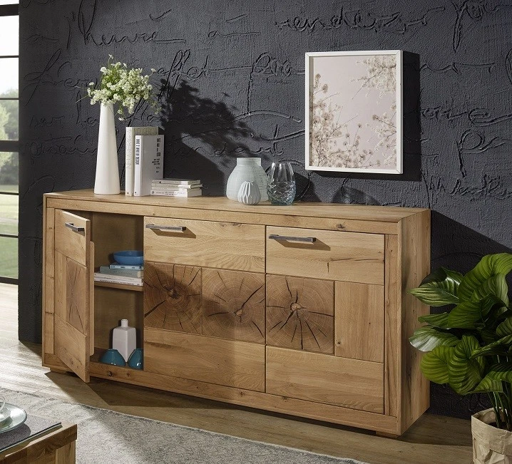 Sideboard Anrichte Wildeiche Eiche 171cm massiv geölt Holz NEU OVP!!! - Bild 2 von 4