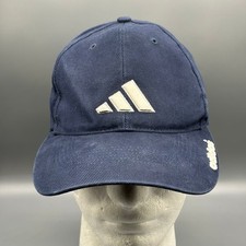 Adidas Baseball Cap Dad Hat Men's One Size Adjustable Navy Blue White Logo