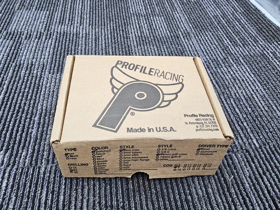 Profile Racing Mini Cassette Hubble Polished BMX Mini Style 14mm GDH CRMO - Image 4 of 4