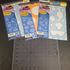 Fiskars Shape Template Lot 3 - Vacation, Celebration, Vacation Cutting Mat