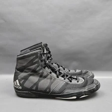 Adidas Pretereo III Wrestling Shoes Mens 12 Black Mesh High Top Lace Up Combat