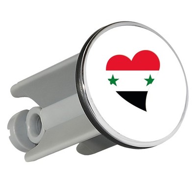 Waschbeckenstöpsel Syrien Flagge Herz Geschenkidee Syrien Geschenk Präsent Mitbr