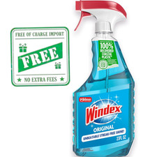 Windex Glass Window Cleaner Spray Original Blue Scent 23 fl oz Streak Free Home! 0.17 per fl oz