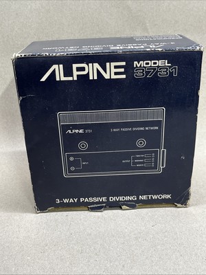 Vintage Alpine 3731 3 Way Passive Dividing Network Crossover For 6011 Tweeters