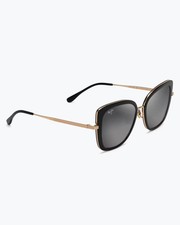 Maui Jim Violet Lake Polarized Sunglasses - Black With Gold / Neutral Grey Lens