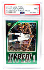 2019 Get Hyped! Green Prizm GIANNIS ANTETOKOUNMPO Basketball Card PSA 9 MINT