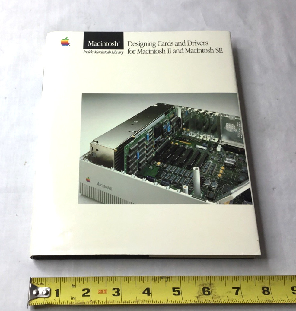 как выглядит Apple Inside Macintosh Designing Cards Drivers Macintosh II SE 1987 HC/DJ фото