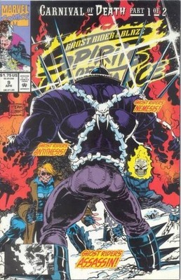 Ghost Rider Blaze Spirits of Vengeance (1992) #   9 (8.0-VF) 1st Vengeance 1993