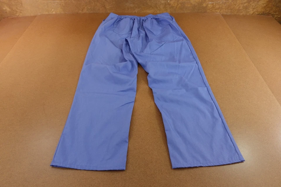 Pantalones Médicos Uniformes Naturales Unisex Talla Pequeña Azul Cintura Elástica Cordón Nuevos Foto 3 de 4
