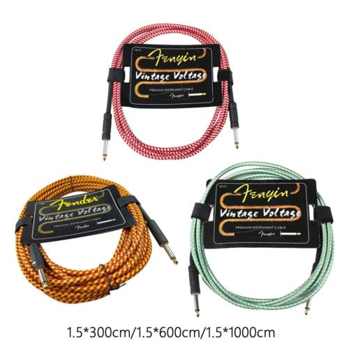 Electric Guitar Cord Metal Low Noise Professional Guitar Patch Cords for - Afbeelding 1 van 28