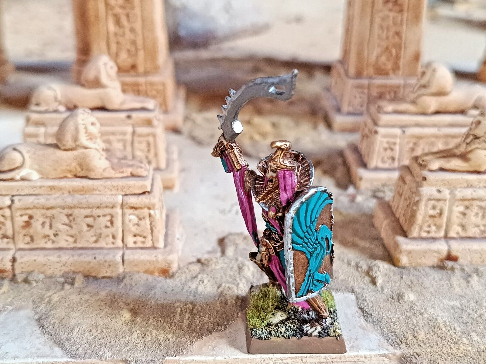 Warhammer Fantasy AOS Tomb Kings - Tomb King #1  / state of art - pro painted