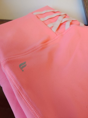 FABLETICS Kessler High-Waisted Strappy Leggings Sorbet Size XL ~ 7/8 NWOT - Picture 6 of 6