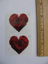 Mrs. Grossman's RED ROSE HEART 2 Mods Each Mod 2" X 1.5" NEW