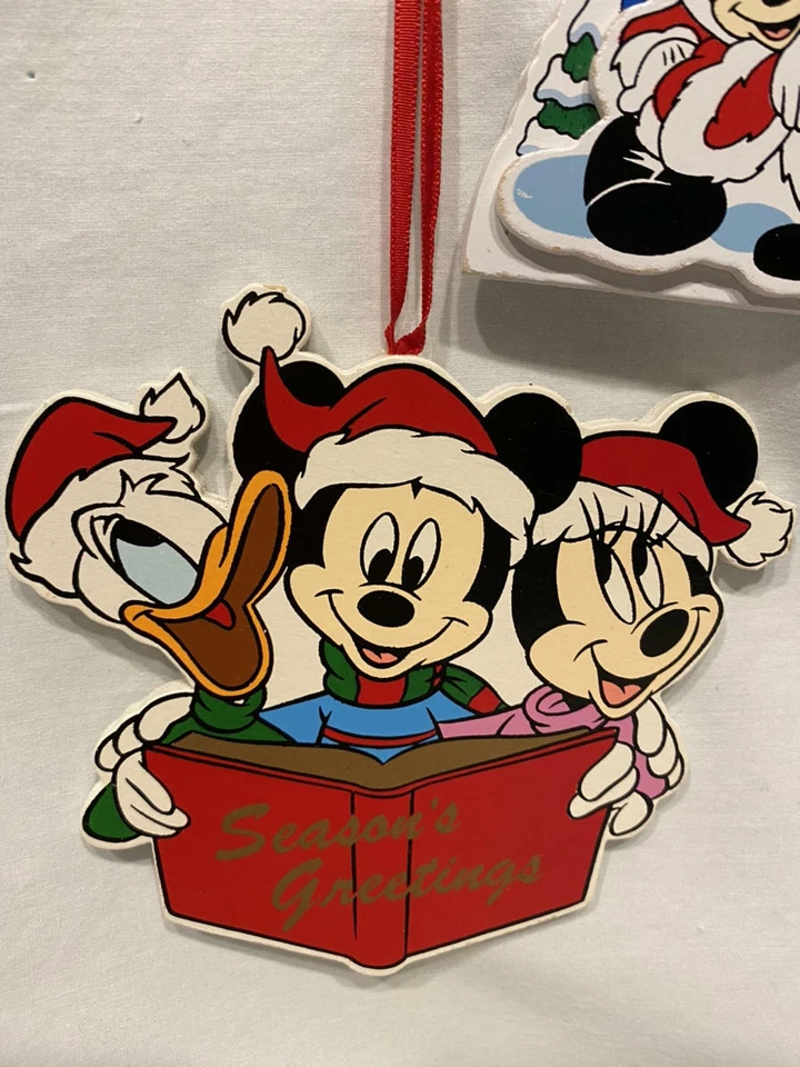De colección DISNEY NAVIDAD Kurt Adler Madera Mickey Minnie Mouse Donald Daisy Goofy 2 Foto 2 de 4