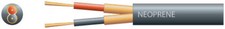 2 core rubber, 2 x 12/0.18mm, 2 x 96/0.1mm, 6.5mmØ, Black, 100m