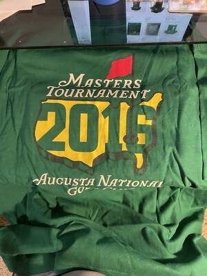 Masters Tournament T Shirt 2016 Size XL Green Augusta National Golf Club NIB
