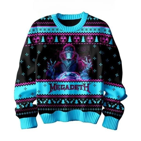 Megadeth Cryptic Writings Christmas Ugly Sweater
