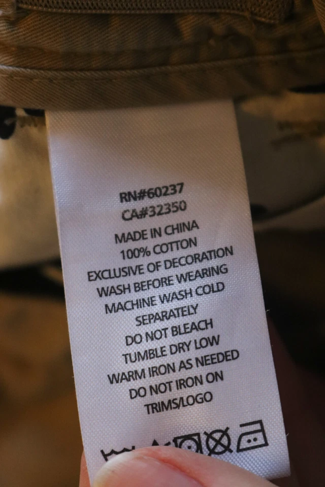 Pantalones Cortos Carga Lucky Brand Niño Beige 100% Algodón Botón Talla 12 Foto 4 de 4