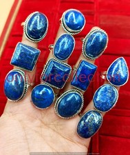 Natural !! Lapis Lazuli Gemstone 925 Sterling...