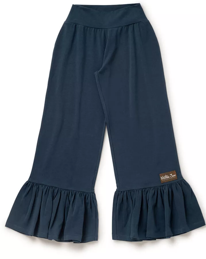 Women s Matilda Jane Wonderment Big Ruffles Pants Moonlit Ocean
