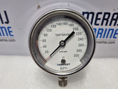 Ashcroft AISI 316 Pressure Gauge 0-300 2kPa subd