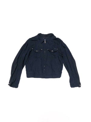 Dolce & Gabbana Linen Lightweight Jacket Size L Navy Blue | eBay