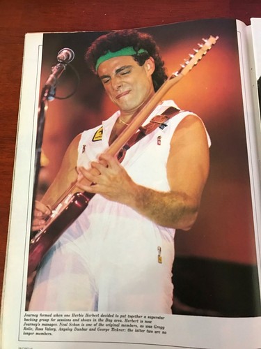 1982 VINTAGE LOT OF 2 MAGAZINE ARTICLE/CLIPPINGS OF JOURNEY SELF DETERMINED BAND - Picture 2 of 3