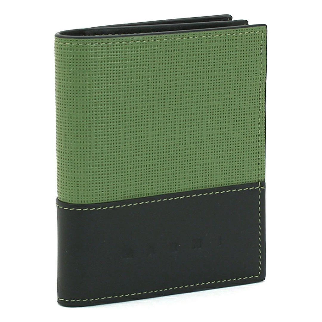 Marni Bi-Fold Wallet Black Green