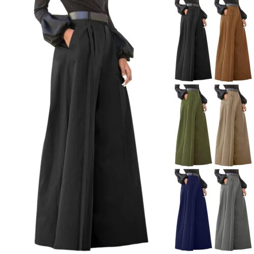 Women's Solid Color Casual Elegant Solid Color High Sag Wide-leg Formal Suit