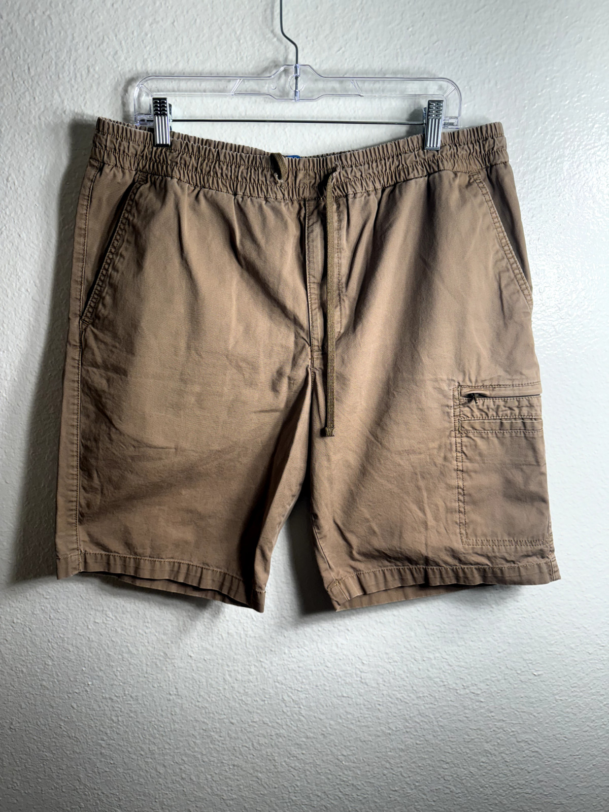 Lee Dungarees Cargo Shorts Mens 36 Khaki Pockets Cotton Work Y2K