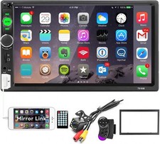 " Radio Estereo De Pantalla Para Coche Carro Pantalla Tactil Doble Din Bluetooth