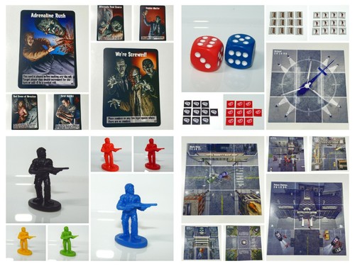 Zombies!!! Piezas de de mesa ~ azulejos de mapa ~ fichas de balas de ~ tarjetas ~ dados | eBay