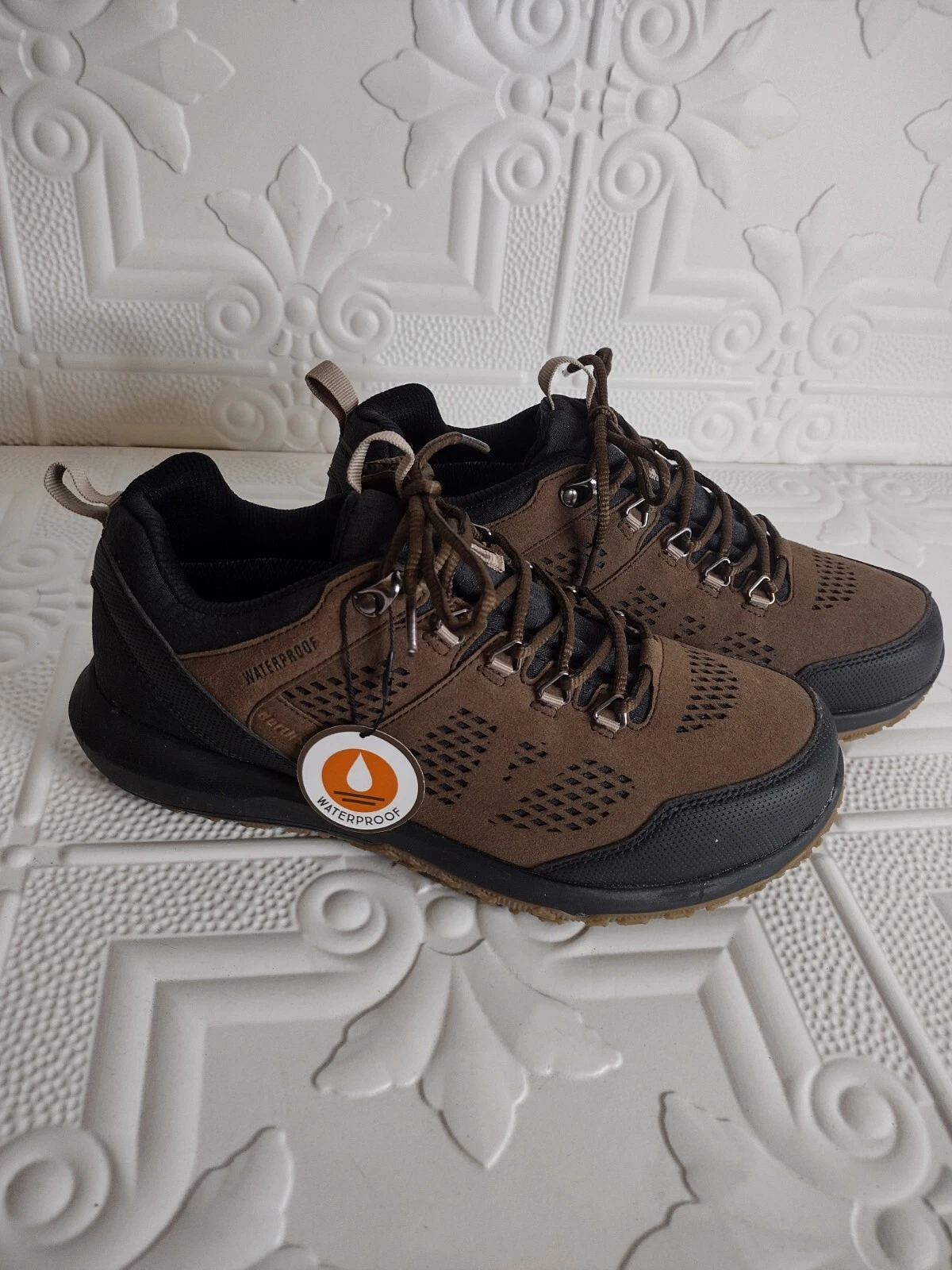 Northside Benton Trail Hiker Low Sneaker Men's Size 9 Brown/Black Waterproof NWT