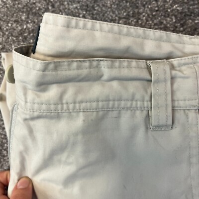 Pantalon en coton à jambe barrel - Beige - Femme - CH