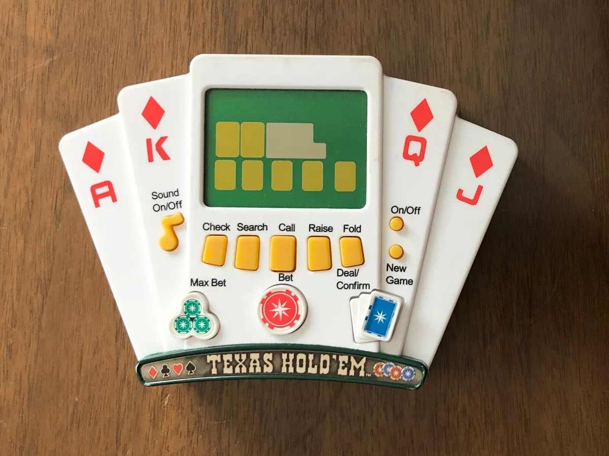 WORKS! MGA Entertainment TEXAS HOLD‘EM Poker Showdown Electronic Handheld  Game